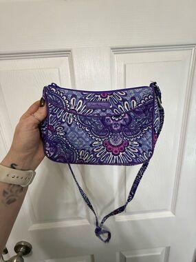 Vera Bradley Purple & Pink Paisley Crossbody